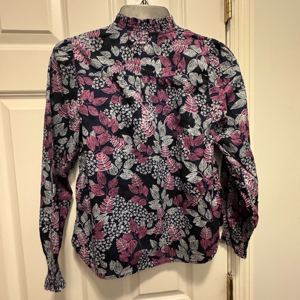 Loft size XSP long sleeve floral shirt - Picture 2 of 6